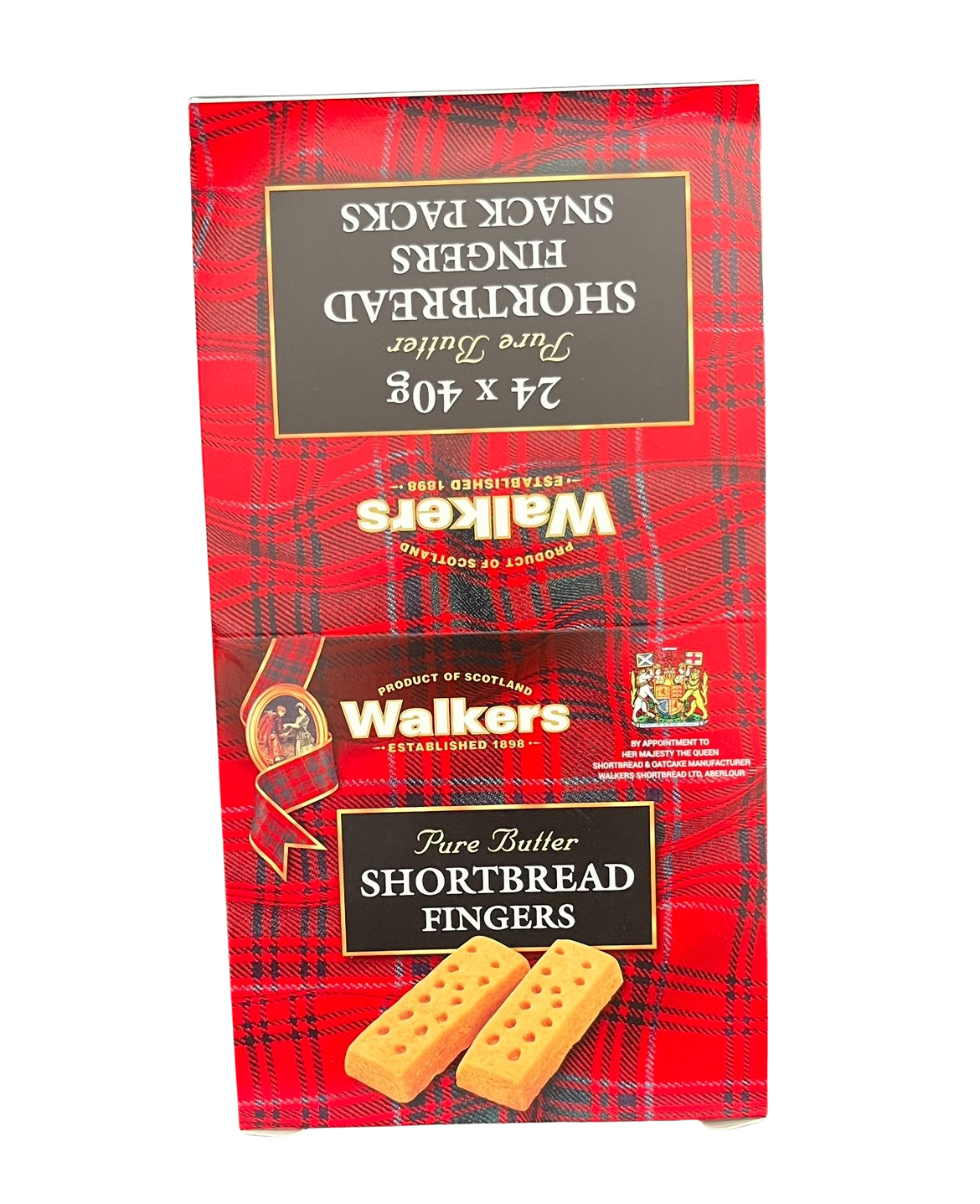 Walkers Shortbread Fingers Shortbread Cookies Snack Packs, 24x40g