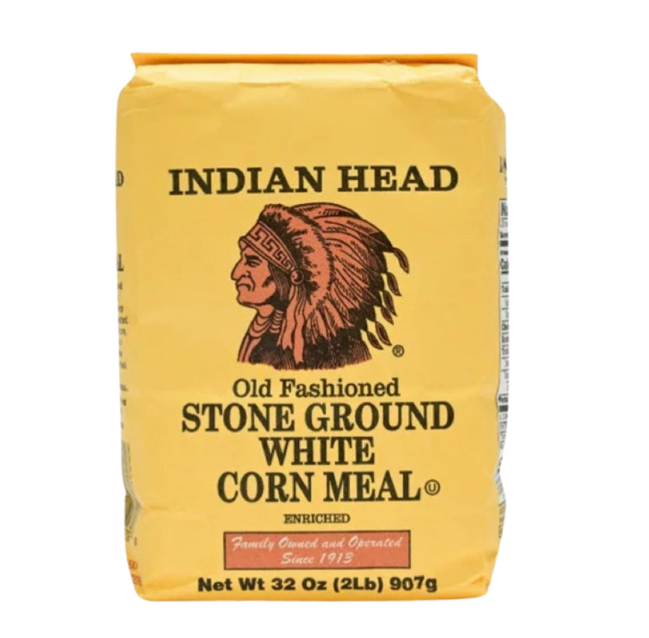 Indian Stone Ground White Corn Meal, 2lb