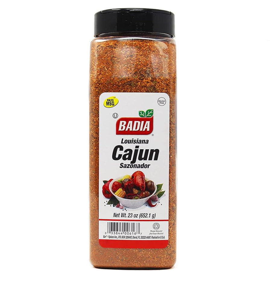 Badia Louisiana Cajun Seasoning, 23 oz – Bold & Spicy Creole Blend for Meats, Seafood, Vegetables & More – Perfect for Grilling, Cooking, and Seasoning
