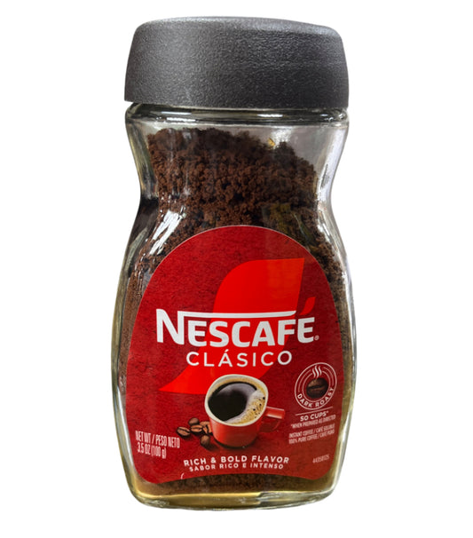 Nescafe Clasico Dark Roast Instant Coffee Jar - 3.5oz