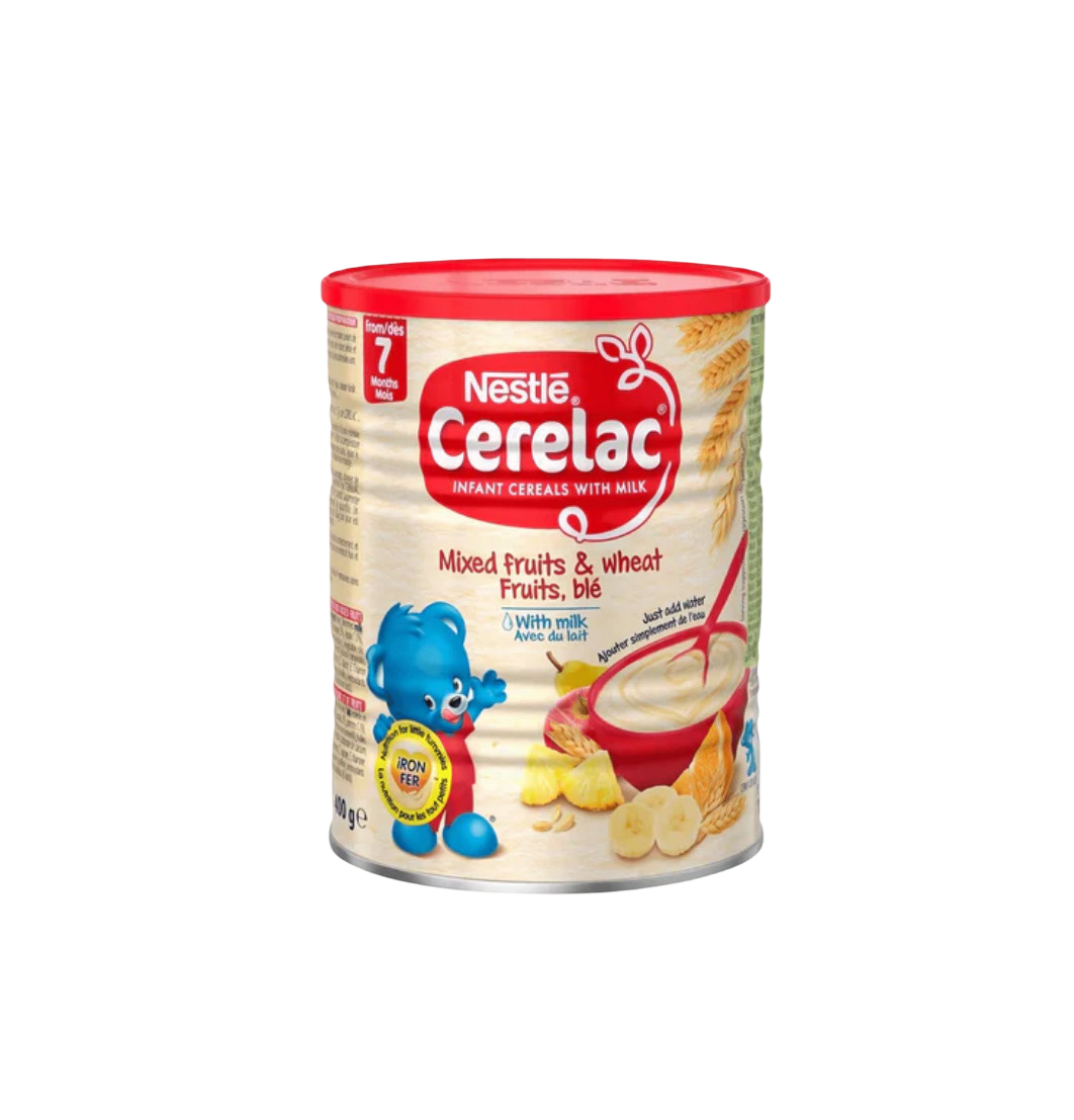 Nestle Cerelac Infant Cereal with Milk from 7 Months Mixed Fruits & Wheat - 400g