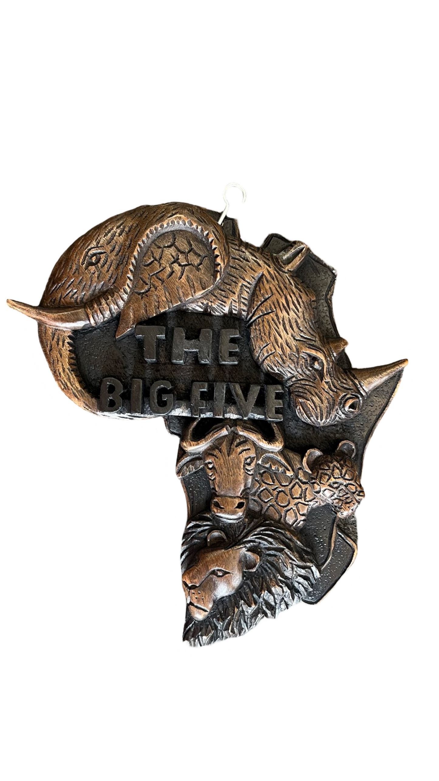 Big Five Africa Map Art