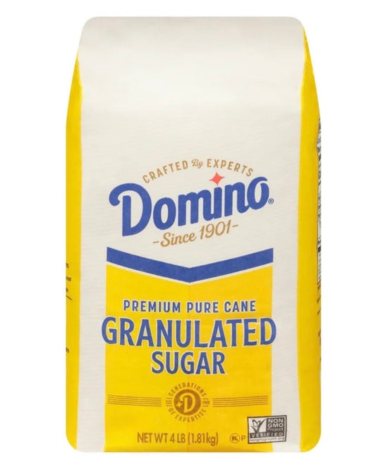 Domino® Premium Cane Granulated Sugar, 4 lb Bag - Gluten-Free Kosher Non-GMO