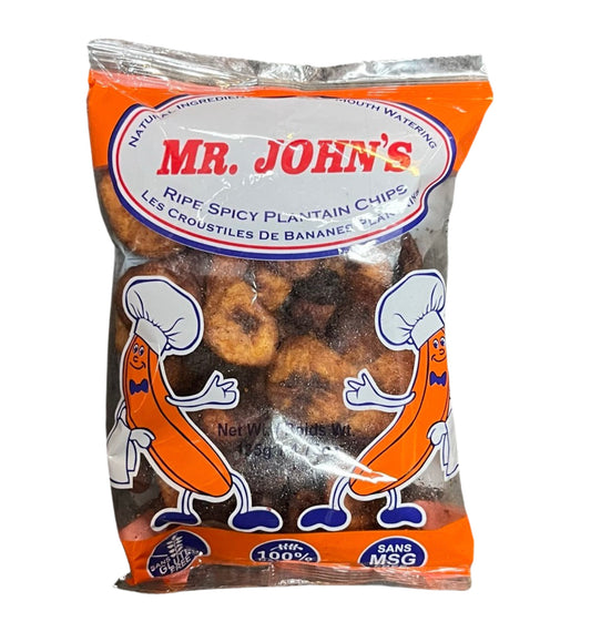 MR. JOHN'S Spicy Ripe Plantain Chips 400g/14.10 oz Pack of 1 | No Artificial Flavoring