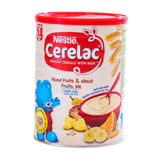 Nestle Cerelac Infant Cereal with Milk from 7 Months Mixed Fruits & Wheat - 1 kg