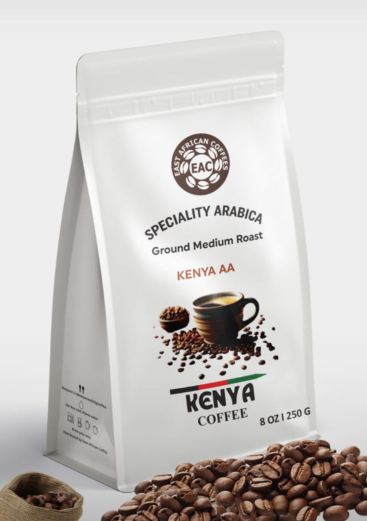 Arabica Coffee from Kenya: Ground medium Roast-250g