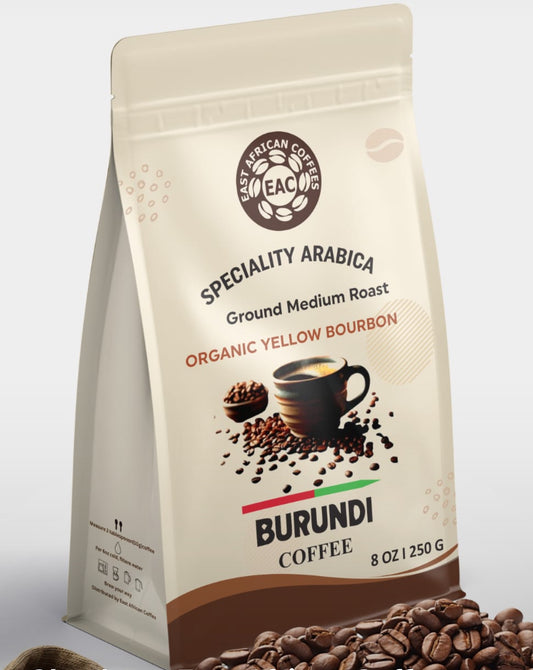 Speciality Arabica Coffee from Burundi: Ground Medium Roast-250g