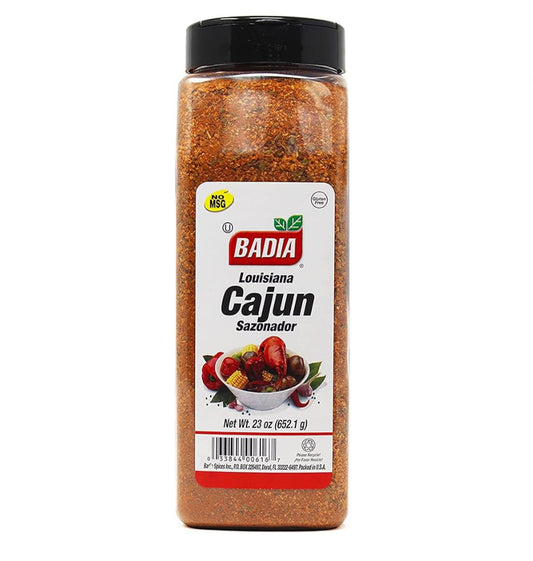 Badia Louisiana Cajun Seasoning, 23 oz – Bold & Spicy Creole Blend for Meats, Seafood, Vegetables & More – Perfect for Grilling, Cooking, and Seasoning