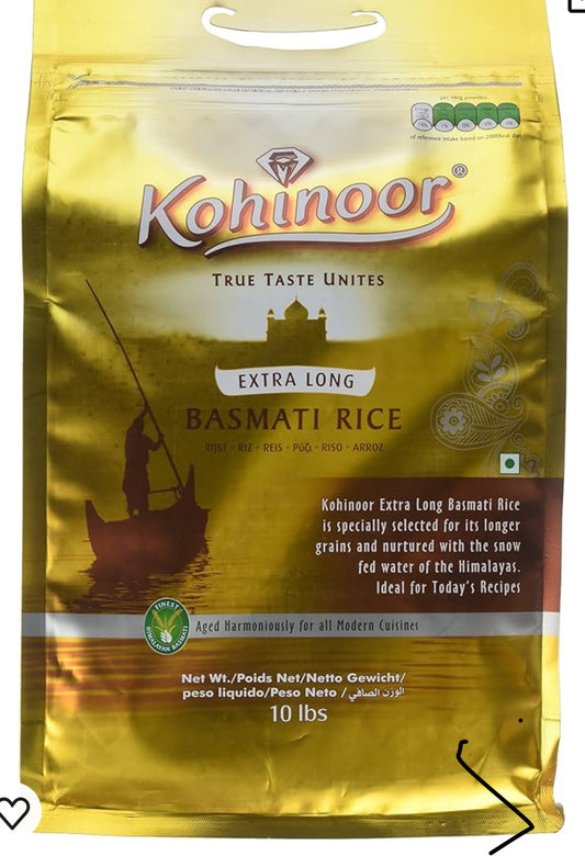 Kohinoor Gold Basmati Rice 10 Lbs