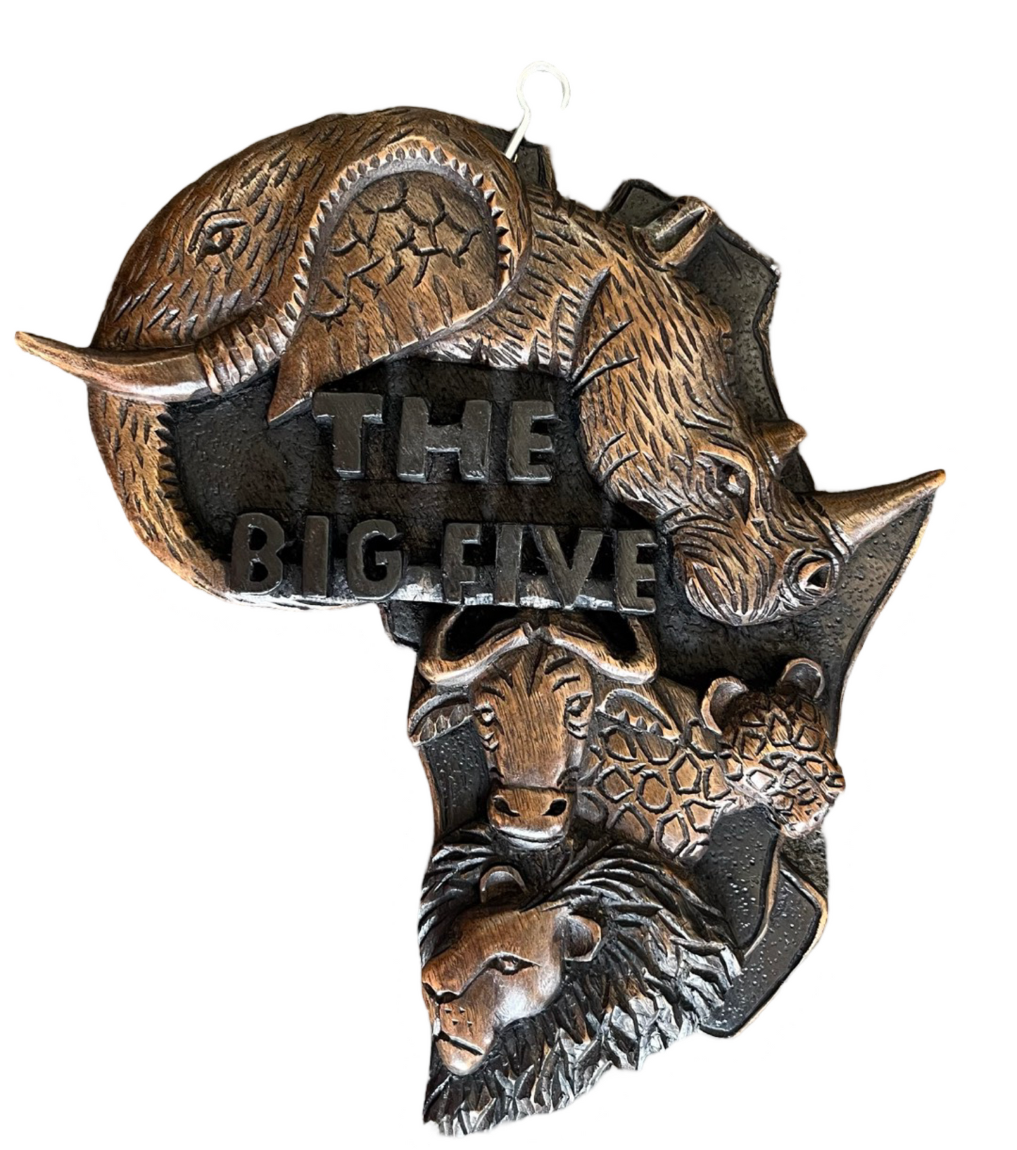 Big Five Africa Map Art