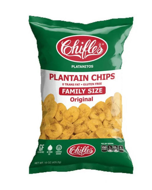 Chifles Original Plantain Chips Family Size, 15 Oz.