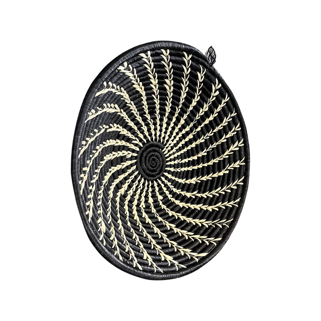 Black & White Woven Basket
