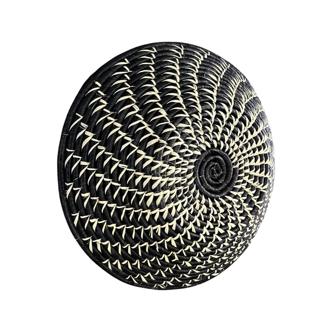 Black & White Woven Basket