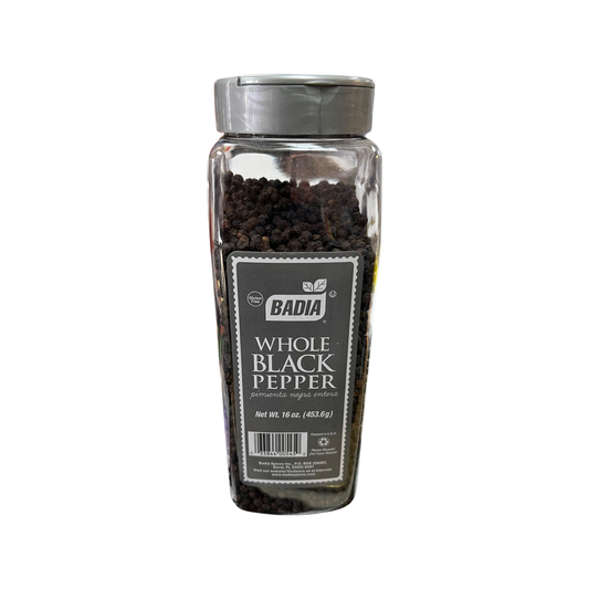 Badia: Pepper Whole Black, 16 Oz