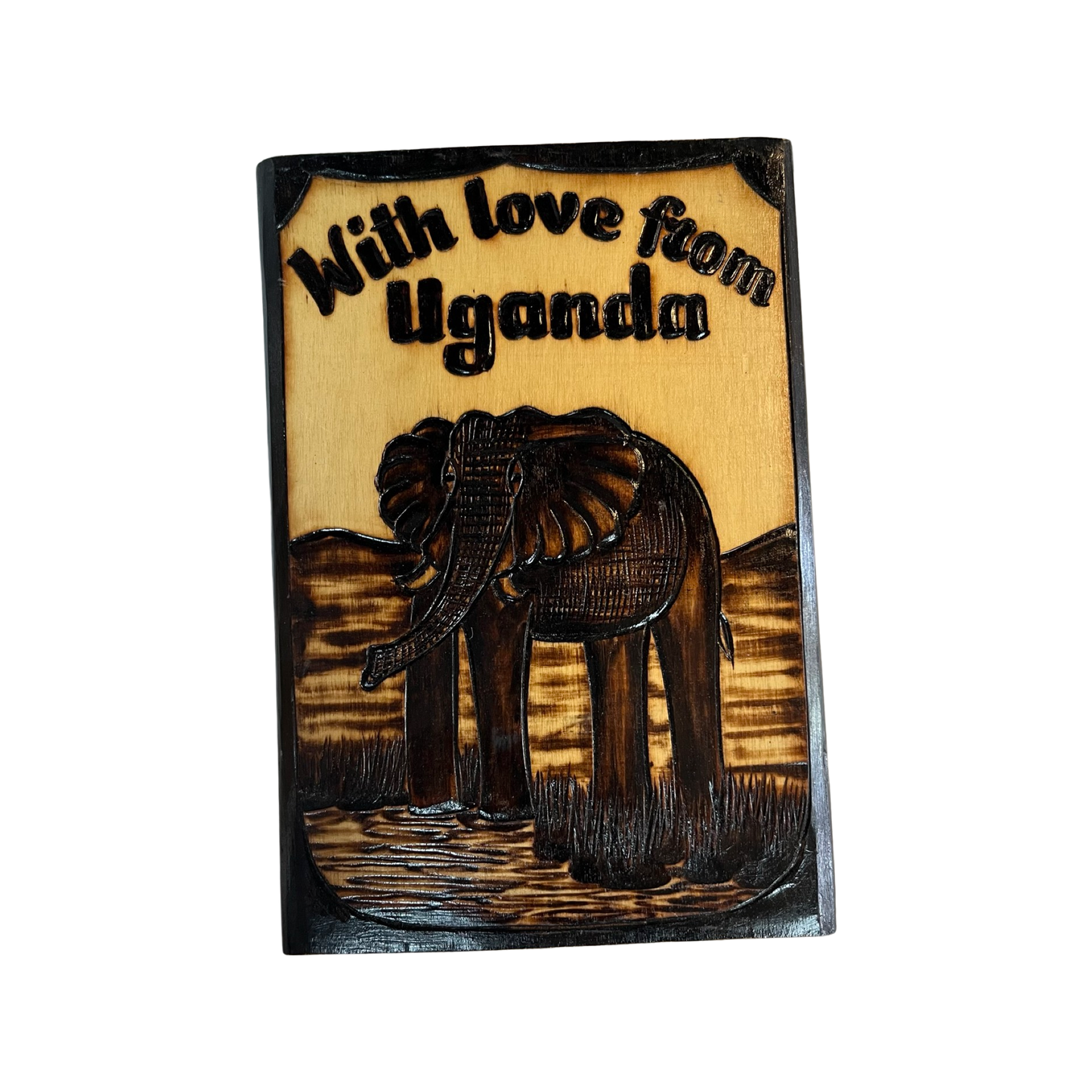 With Love from Uganda wooden Art